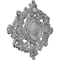 Ekena Millwork Katheryn Ceiling Medallion, Hand-Painted Ultra Pure White Crackle, 22 1/2"W x 30 3/8"H x 1 1/2"P CM30KTUWC - alternate 4